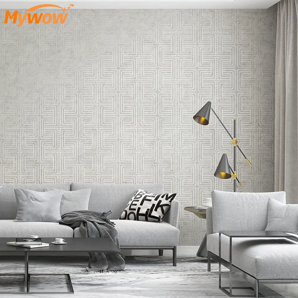 MyWow 3D Wallpaper Vlies Tapete Modern Plain Wallpaper für die Dekoration