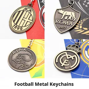 พวงกุญแจรูปนักฟุตบอล โรนัลโด้ เมสซี่ บาร์เซโลน่า เรอัลมาดริด เอซีมิลาน ปารีส สำหรับแฟนบอล ของที่ระลึก - Product Image 2