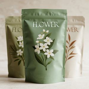 Custom Printed Moisture Proof Reusable Ziplock Stand <b>Pouch</b> Aluminum Foil <b>Laminated</b> Mylar Bags for Skincare Body Bath Soap Bag - Product Image 5