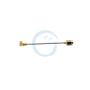 Câble haute fréquence personnalisable 0-20 GHz, connecteur SMA mâle semi-droit 086 vers MCX mâle coudé à 90 degrés - Product Image 2