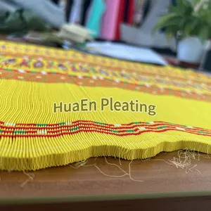 Manufacturer HuaEn skirt pleating machine 516 sunray fanshaped blind accordion fabric pleating machine