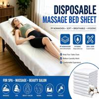 Rouleau de draps jetables imperméables en papier + PE pour table d'examen, idéal pour hôpitaux, spas et salons de massage