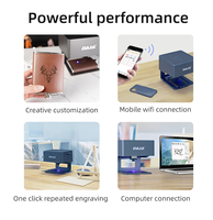 Penjualan laris DJ6 Desktop Model tahan lama 3 W daya Mini CNC DIY ukiran dengan mudah menggunakan co2 mesin ukiran laser