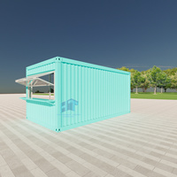 Conteneur modulaire préfabriqué de luxe 20 pieds 40 pieds Magasin de détail Centre commercial préfabriqué Magasin de conteneurs Dépanneur