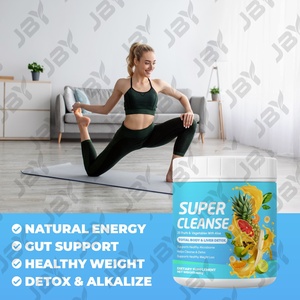 JBY OEM Super Cleanse <span class=keywords><strong>Total</strong></span> Body Liver Detox Compléments Alimentaires à Base de Plantes pour Adultes 35 Fruits Légumes Aloe pour la Gestion de l'<span class=keywords><strong>Énergie</strong></span> et la Santé du Foie - Product Image 2