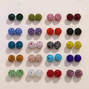 Venta al por mayor 10mm 6 filas <span class=keywords><strong>Shambala</strong></span> Beads pulsera agujero recto suave arcilla taladro cuentas cristal Murano y cuentas de vidrio Accesorios - Product Image 2