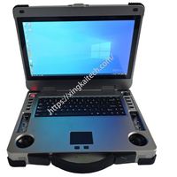 Station de Contrôle au Sol FHSS Hopping SDR pour Drones, Écran HD 15,6 Pouces, Double Bande FPV, Station au Sol pour Drones UAV, Portée Longue de 10-15 KM, 2.4G/5.8G