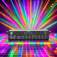 Contrôleur DMX Artnet professionnel 8 ports, mode gradateur, solution d'éclairage de scène avec construction métallique et connexion DMX512