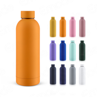 Bouteille thermique isolée de 17oz en stock Bouteille de voyage réutilisable en acier inoxydable avec couvercle étanche pour le sport, le yoga, la randonnée et le cyclisme