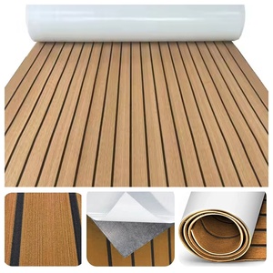 Usine directe EVA mousse bateau platelage auto-adhésif Faux teck plancher en bois pour Marine Yacht bateaux pour RV bateau à moteur Yacht <span class=keywords><strong>Kayak</strong></span> - Product Image 2