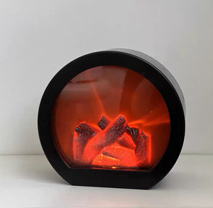 Festival Décoration LED Cheminée De Noël 3d Cabinet Maison Doux Ameublement Festival Artisanat Chandelier Charbon De Bois Flamme Lampe - Product Image 6