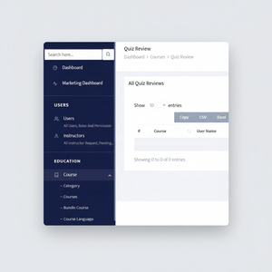 Application e-learning personnalisée avec panneau d'administration, créateur de cours, perception des frais, gestion des utilisateurs et des rapports - Product Image 1