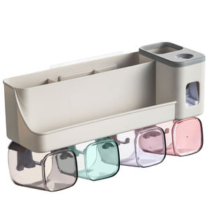 Nuevo Soporte de Pared para Cepillos de Dientes de un Solo Nivel, Material PP, Diseño Moderno para Organizar el Baño, 2021 - Product Image 1