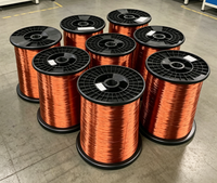 Fil d'aluminium émaillé SWG 34 35 36 à prix d'usine, isolé haute température pour bobinage de moteur de ventilateur électrique