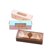 Carton d'emballage de macarons personnalisés Matériau d'emballage pour biscuits sucrés Boîte à gâteaux alimentaires Boîtes rigides en papier