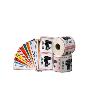 Label Baterai Kustom Stiker Peringatan Keselamatan Tahan Air Tahan Suhu Tinggi Stiker Label Perekat - Product Image 2