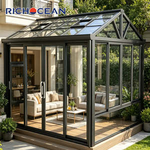 RICHOCEAN - Solárium Moderno de Aluminio Resistente con Doble Aislamiento y Vidrio para Jardín, Patio o Invernadero - Product Image 6