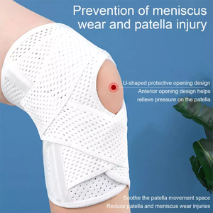 Kniebandage mit Seitenstabilisatoren für Meniskusriss, Knieschmerzen, Verletzungsrehabilitation, Verstellbare Hüllen, Polster, Bandagen, Knieunterstützung zum Krabbeln - Product Image 5