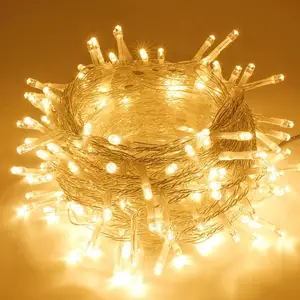 Cordão de luzes de led, 100m 50m 30m 20m 10m luzes externas de natal feriado decoração para festa casamento guirlanda