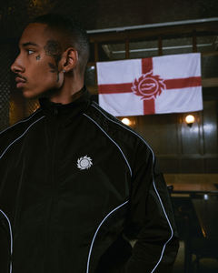 Yingling piping רפלקטיבית ערכת ריצה ריקה ערכת ריצה ריק ערכת ספורט עיצוב גברים פוליאסטר משלך סט - Product Image 5