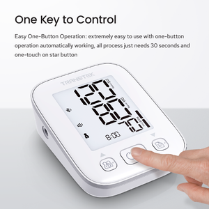 TRANSTEK Bluetooth Tensiomètre Fonctionnement à un <span class=keywords><strong>bouton</strong></span> Machine BP Appareils de mesure de l'hypertension artérielle numériques - Product Image 6