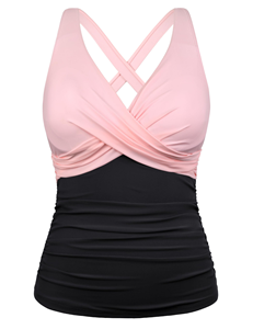 Traje de baño de una pieza de corte alto con aberturas, de Spandex/Nylon, nuevo modelo de moda, estilo halter, color degradado, para playa, ocio y vacaciones, tipo bikini - Product Image 1