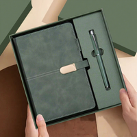 Coffret Cadeau d'Entreprise Personnalisé : Carnet en Similicuir Cousu, Stylo et Gobelet Isotherme – Idéal pour Promotion et Événements d'Entreprise