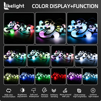 Luces de Cadena de Bolas de Píxeles RGB de 35 mm y 50 mm, DC24V DMX512 UCS2903 SMD3535, direccionables individualmente a 360 grados, IP67, para escenarios de matriz 3D