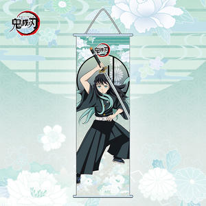 Gran oferta Demon Slayer <span class=keywords><strong>Kimetsu</strong></span> <span class=keywords><strong>No</strong></span> <span class=keywords><strong>Yaiba</strong></span> Anime <span class=keywords><strong>Poster</strong></span> 25*70cm decoraciones de pared de dibujos animados arte habitación regalo cuadros colgantes - Product Image 4