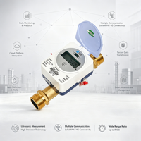 Medidor de Flujo Electrónico ZPMETER de Alta Calidad, Ultrasónico, Bajo Consumo, Modbus RS485 213E, IP68, Acero Inoxidable, 0.005-8m/h, Prepago