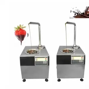 304 Stainless Steel Small 8kg Table Model Chocolate Melting Tempering Casting Moulding Forming Making Processing Machine