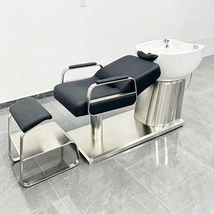 Sillón Móvil para Lavado de Cabello en Salón, Equipo de Spa Capilar con Lavabo y Terapia de Agua, Cama para Lavado de Cabello - Product Image 3