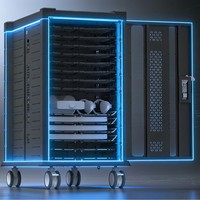 Armoire de charge 64 ports ET64, compatible tablettes et casques VR, prend en charge PD18W, dimensions L856xP555xH1014mm, approvisionnement direct usine