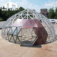 Tente dôme en verre RAXTENT pour le glamping et le studio de yoga avec couche d'isolation thermique