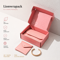 Lionwrapack - Échantillon gratuit - Ensemble de pochettes à bijoux de luxe - Sac à bijoux en cuir - Boîte d'expédition - Emballage cadeau - OEM ODM - Vente en gros