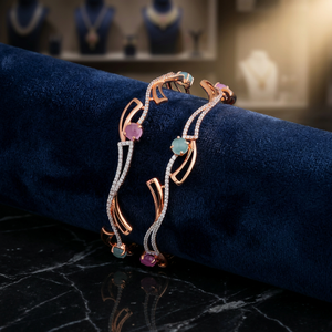 Elegant Trendy <b>Crystal</b> Rhinestone Fashion Bangles <b>for</b> Style-Conscious <b>Women</b> - Product Image 6