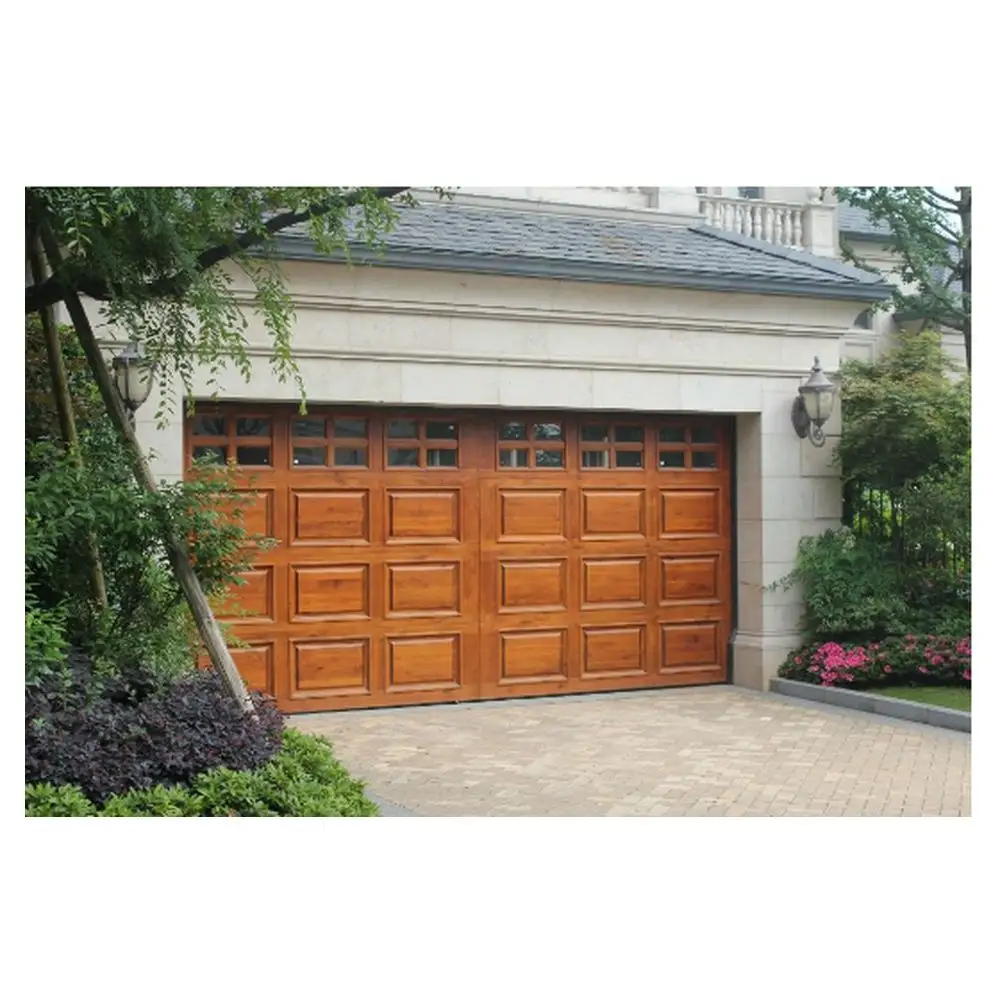 Prima new products wood slat garage door real wood garage door professional wooden garage door panels