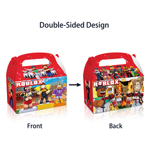 Huancai 12 pièces dessin animé fête faveurs bonbons traiter boîtes <span class=keywords><strong>Robot</strong></span> blocs papier cadeau gâteau Goodies boîte pour enfants fête d'<span class=keywords><strong>anniversaire</strong></span> fournitures - Product Image 2