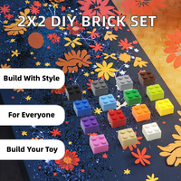 Briques en plastique ABS 3003 2x2, jouet éducatif DIY, blocs de construction compatibles avec les grandes marques, créez des designs uniques et limités.