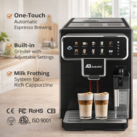 Anbo Bean-to-Cup Kommerzieller Vollautomatischer Intelligenter Edelstahl-Kaffee-Espressomaschine mit IoT-App-Steuerung