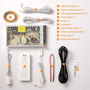 DGLUXモダンな屋内サイド階段ウォールランプリビングルーム寝室階段モーションセンサーLEDステップライト - Product Image 4