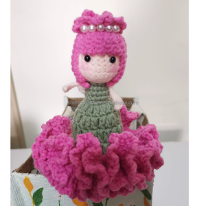 Adorabile Bambola Fatina Rosa Reversibile all'Uncinetto, Peluche Imbottito a Forma di Rosa, <span class=keywords><strong>Regalo</strong></span> Floreale <span class=keywords><strong>d</strong></span>'<span class=keywords><strong>Amore</strong></span> <span class=keywords><strong>per</strong></span> <span class=keywords><strong>Lei</strong></span> - Product Image 3