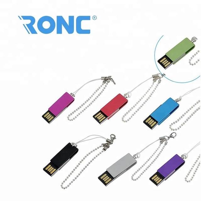 High Quality Pen Drive 8GB 16GB 32GB 64GB 128GB 256GB Metal Rotation Flash Memory Stick USB Flash Disk