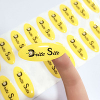 Stiker Epoxy Resin Bulat Bening 1 Inci