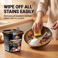 Pâte Nettoyante en Acier Inoxydable Multi-Usages, Crème Dégraissante et Détartrante pour Fours et Ustensiles de Cuisine – Meilleure Vente