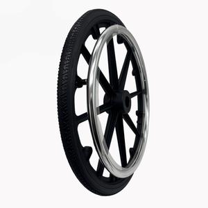 Rueda de Plástico 20x1.38, Pieza de Repuesto Duradera para Silla de Ruedas Manual, para Bicicleta Infantil - Product Image 1