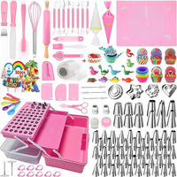 Fournitures pour la pâtisserie, 488 pièces, kits de décoration de gâteaux avec boîte de rangement pour débutants