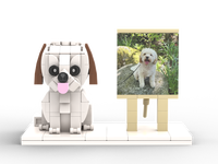 Bloques de Construcción Personalizados con Foto de Mascota, Regalo Educativo de Plástico ABS para Perros y Gatos, Recuerdo DIY de Animal, Juguete de Ladrillos