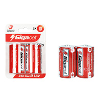 Batería de 1.5v R20 Tamaño D Super Resistente con Cubierta de PVC para Calentador de Agua, Servicio OEM