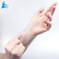 Gants jetables imperméables en vinyle fin sans poudre de qualité alimentaire
